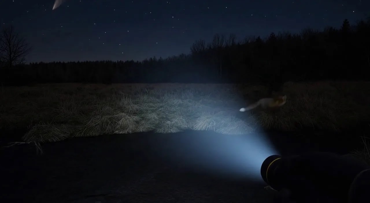 キツネが走る森の世界